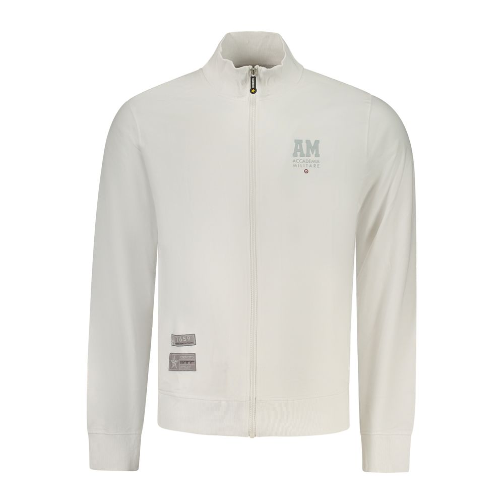 White Cotton Men's Sweatshirt - ventzia