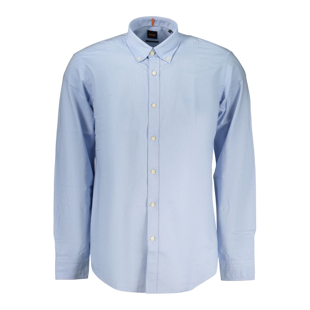 Azzurro Cotton Mens Shirt - ventzia