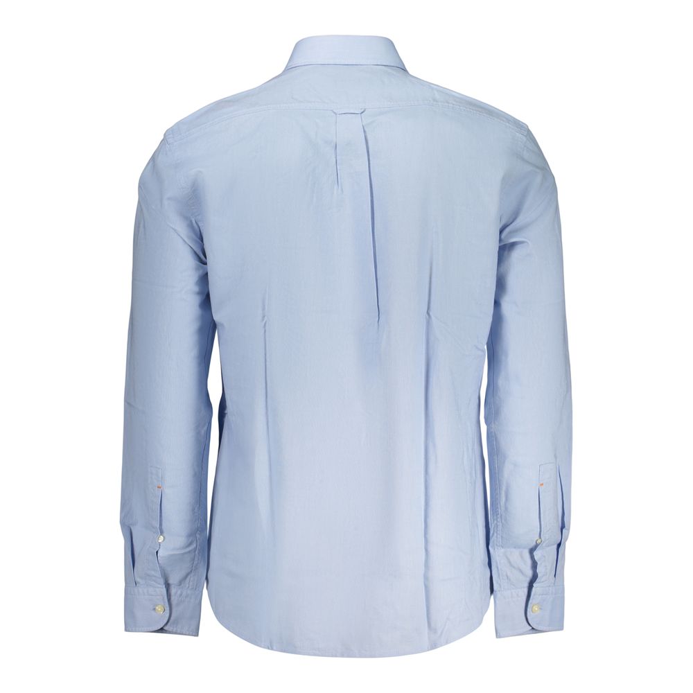 Azzurro Cotton Mens Shirt - ventzia