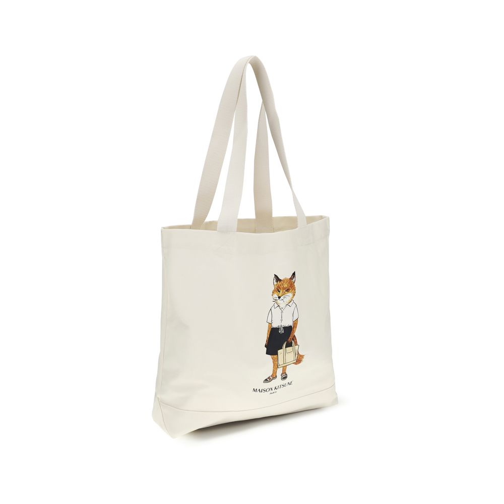 Beige Cotton Handbag - ventzia