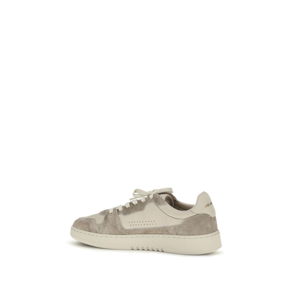 Gray Calf Leather Bos Taurus Low Top Sneakers - ventzia