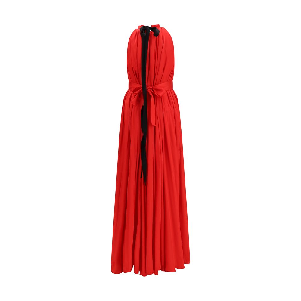 Multicolor Polyester Long Dress - ventzia