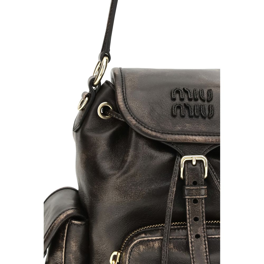 Brown Calf Leather Bos Taurus Backpack