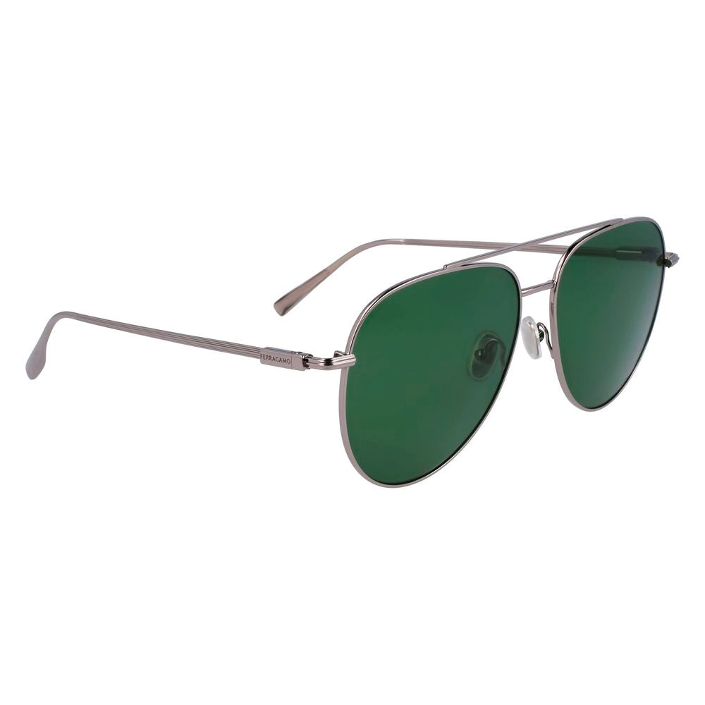 Gray Metal Sunglasses - ventzia