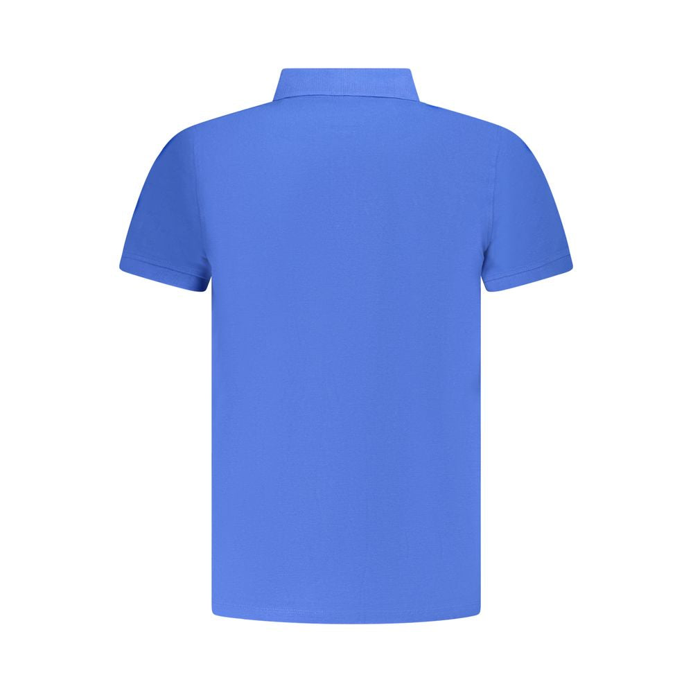 Blue Cotton Men's Polo - ventzia