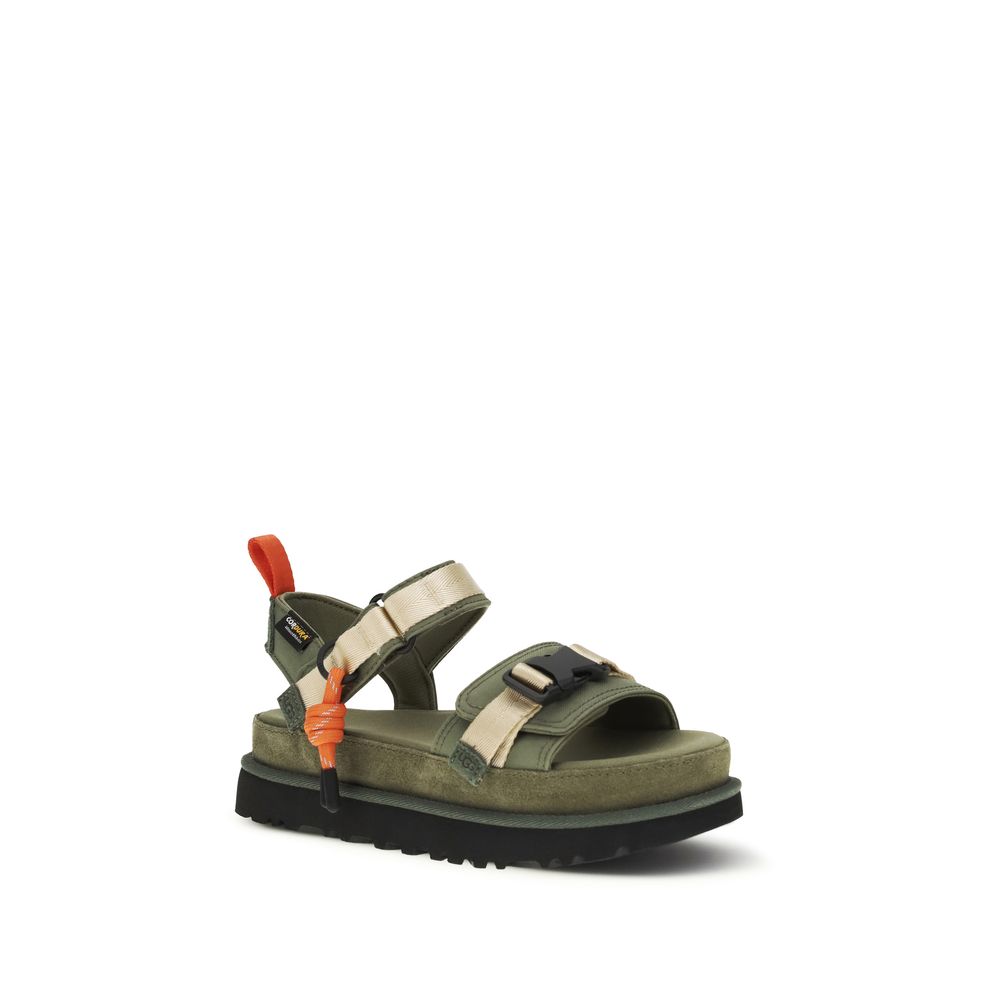 Bicolor Other Fibres Platform Sandals