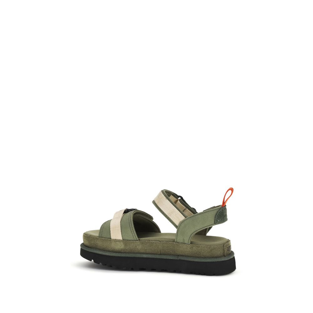 Bicolor Other Fibres Platform Sandals