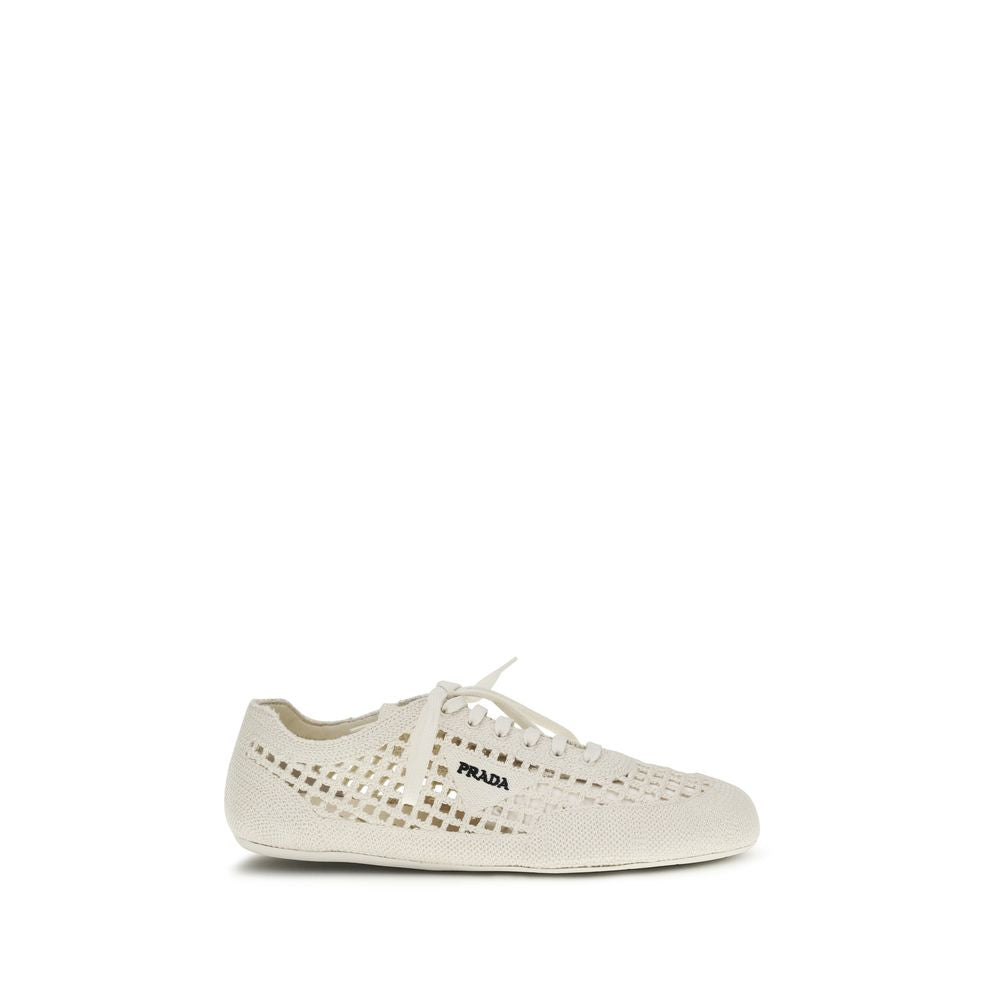 Beige Fabric Low Top Sneakers - ventzia