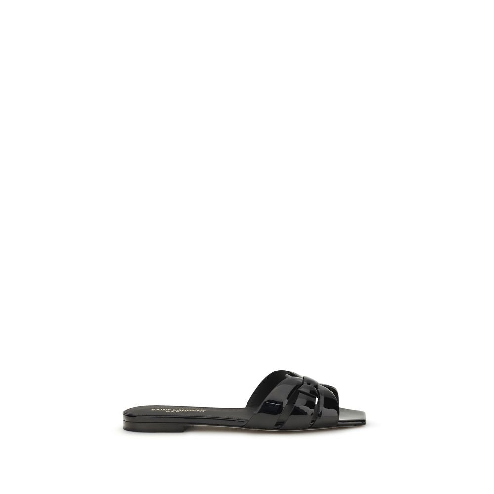 Black Calf Leather Bos Taurus Ballet Flats - ventzia