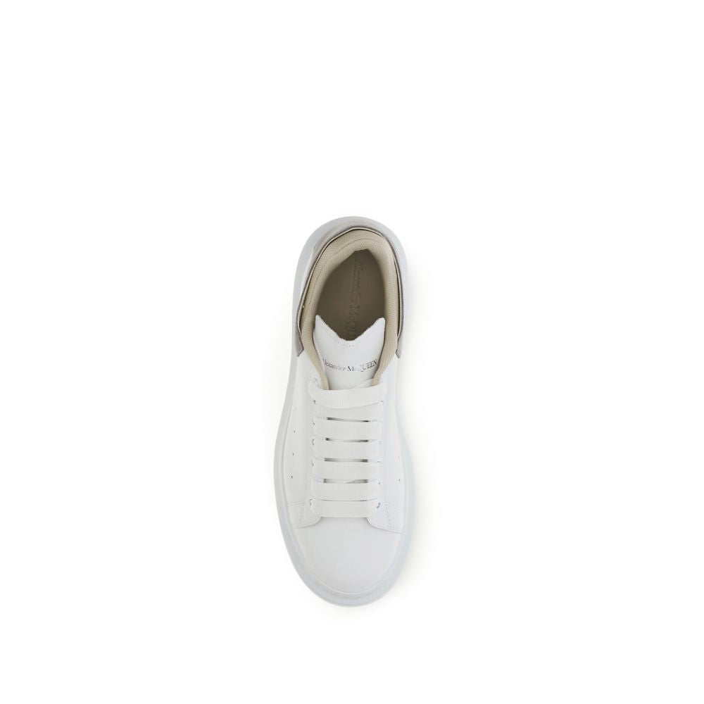 White Calf Leather Bos Taurus Chunky Sneakers - ventzia