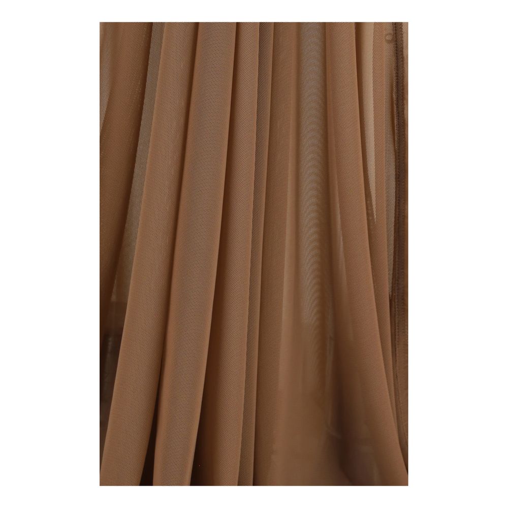 Brown Polyamide Casual Dress