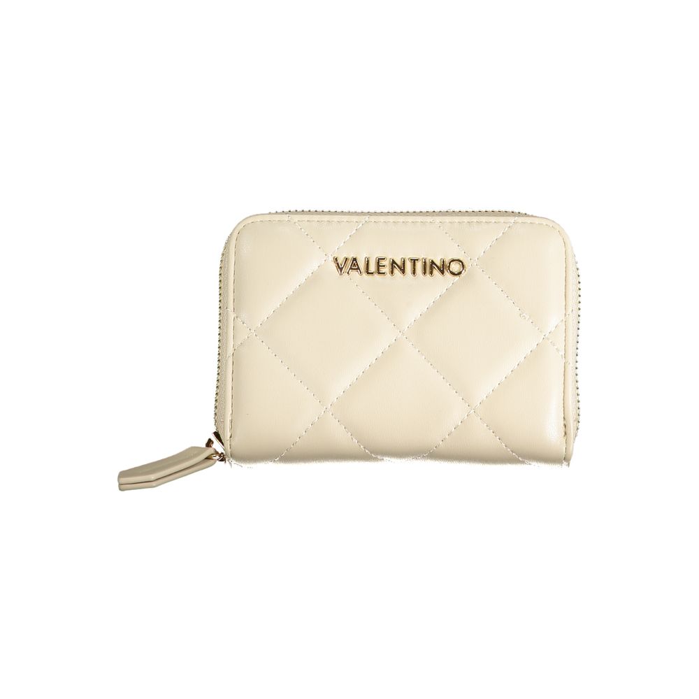 Beige Polyurethane Women Wallet - ventzia