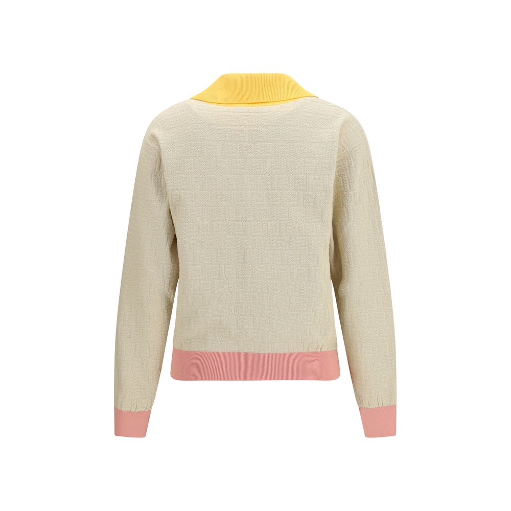 Beige Cotton Sweatshirt - ventzia