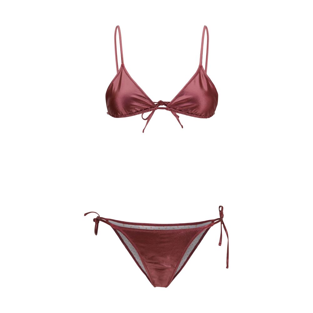 Bordeaux Polyamide Bikini - ventzia