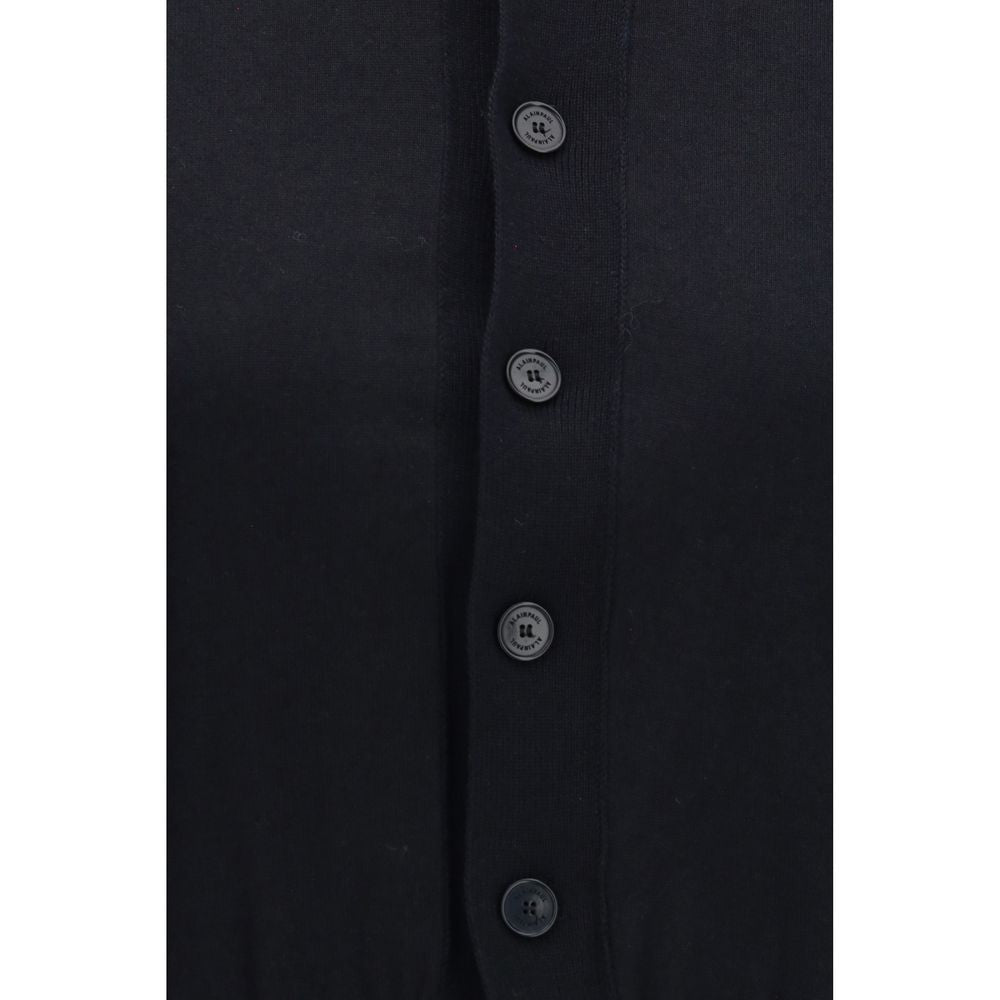 Black Cotton Cardigan - ventzia
