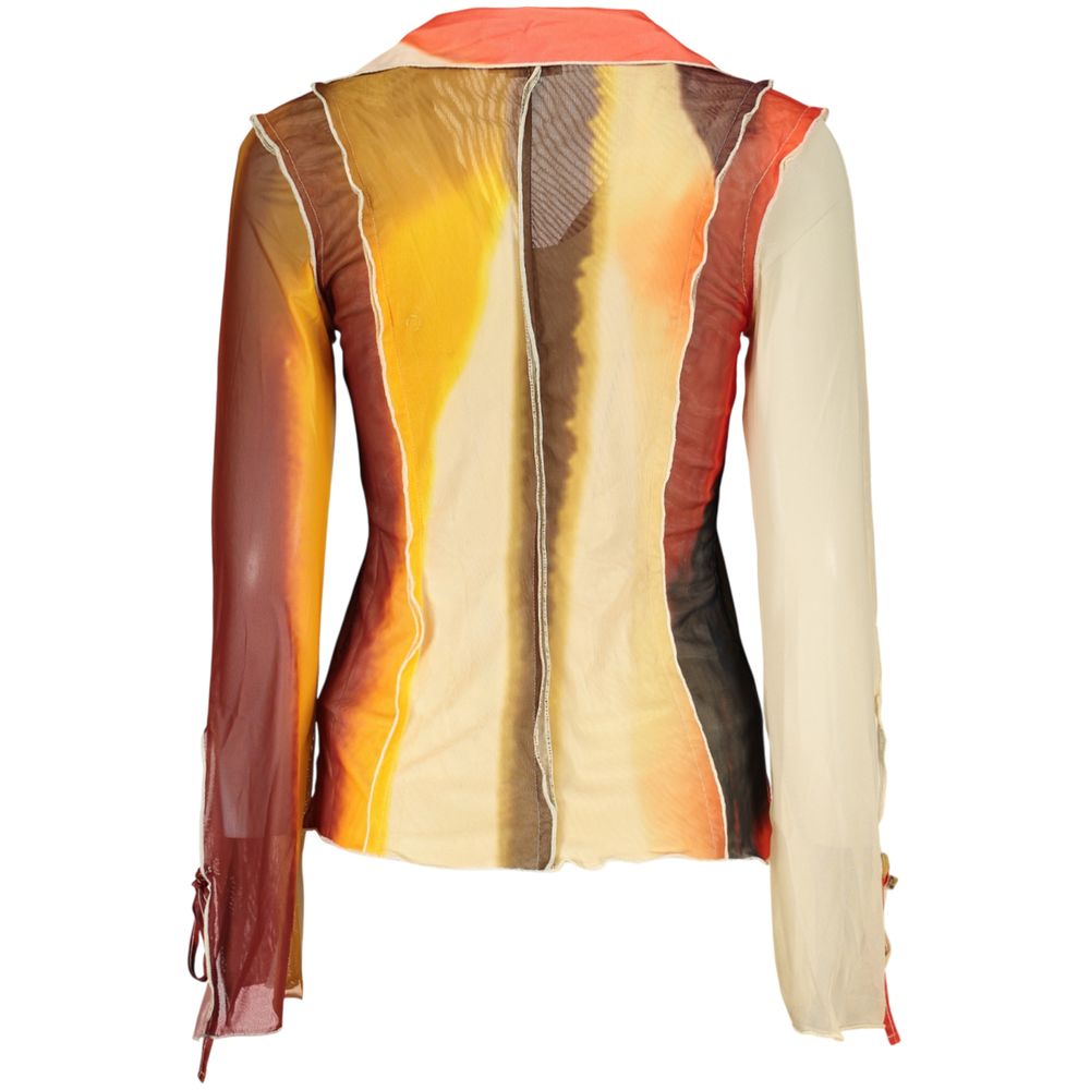 Beige Polyester Pattern Shirt - ventzia