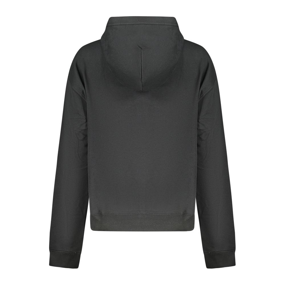 Black Cotton Sweatshirt - ventzia