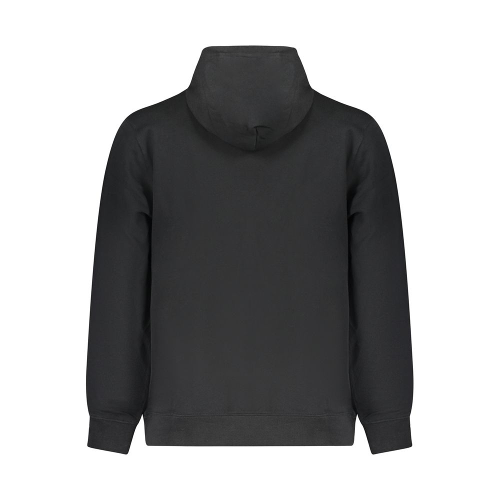 Black Cotton Sweatshirt - ventzia