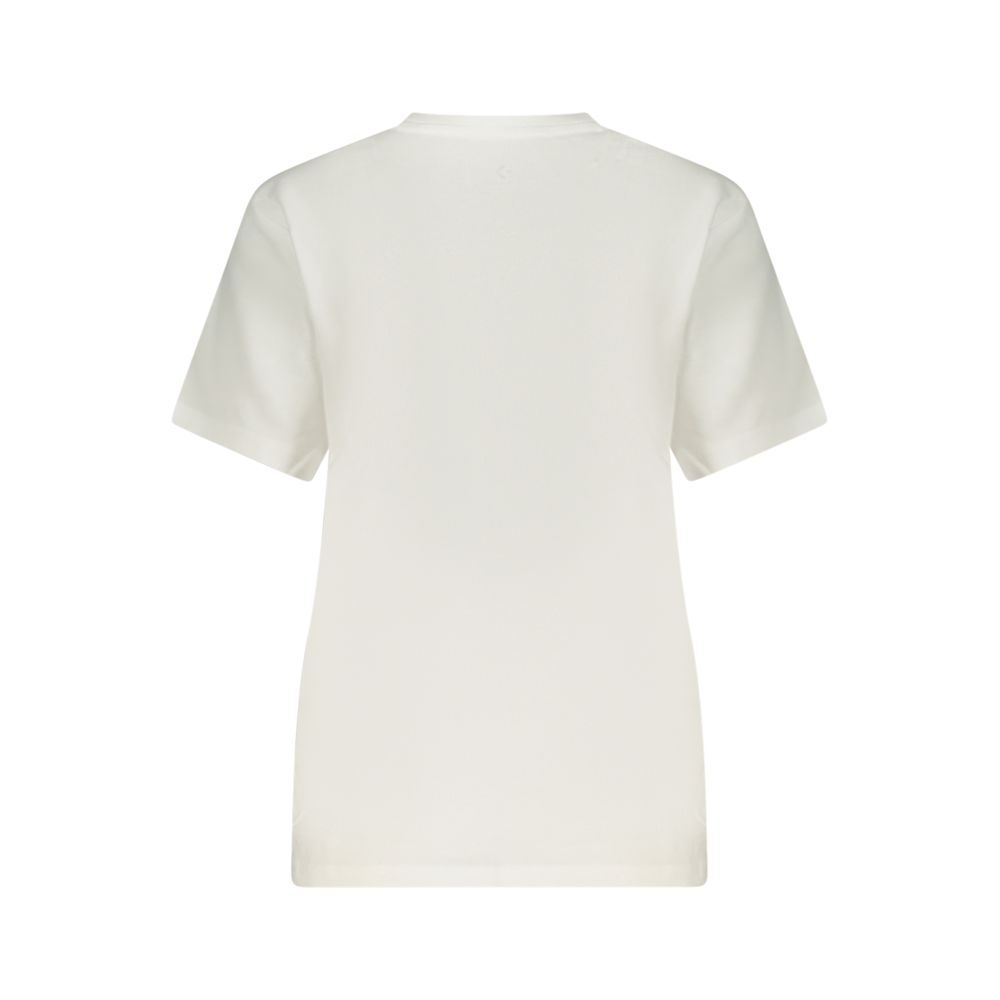 White Cotton Womens T-Shirt