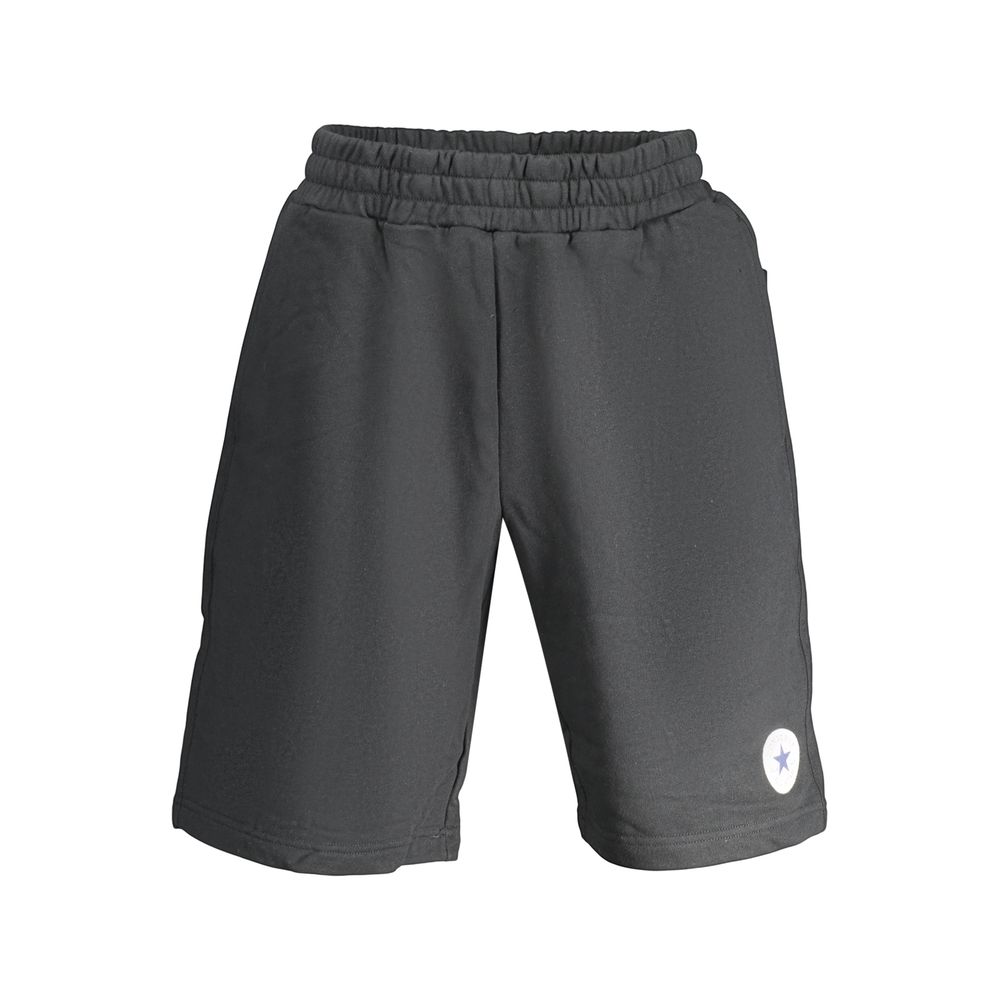 Black Cotton Shorts - ventzia
