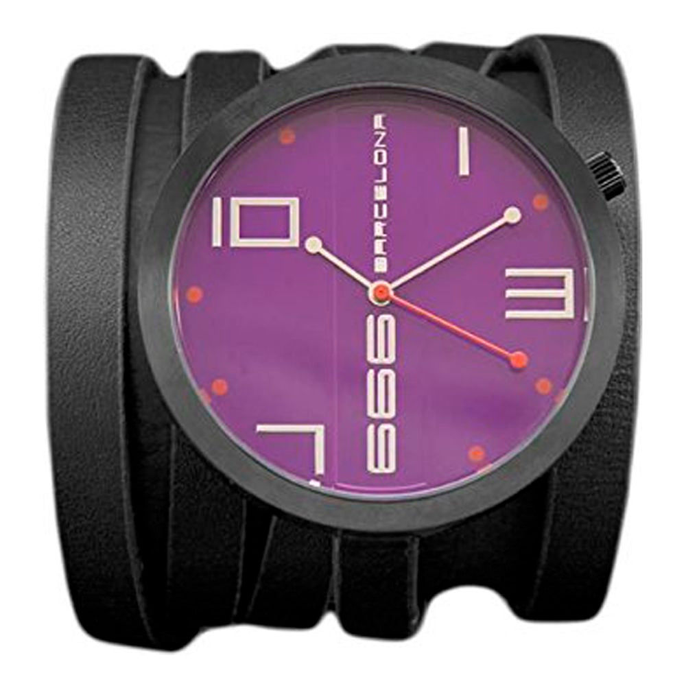 Black Leather Dress Watch - ventzia