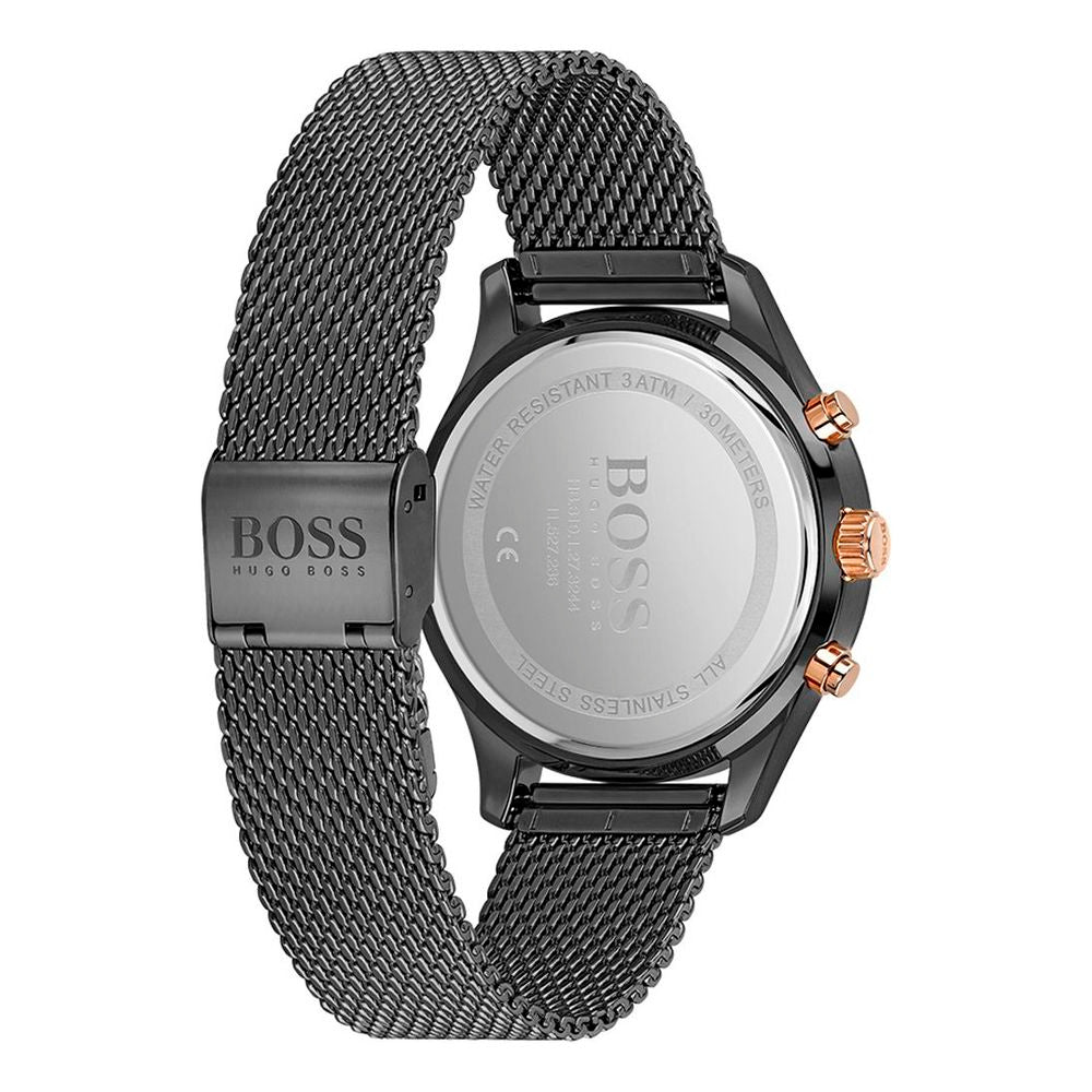 Black Stainless Steel Dress Watch