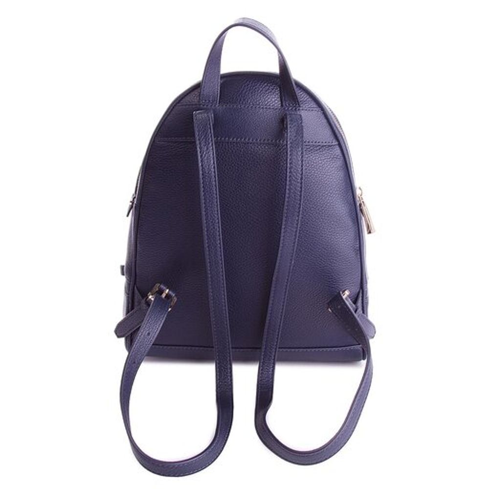 Blue Leather Backpack - ventzia