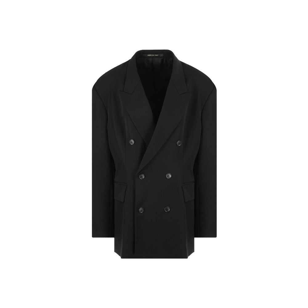Black Wool Coat - ventzia