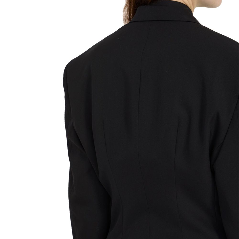 Black Wool Coat - ventzia