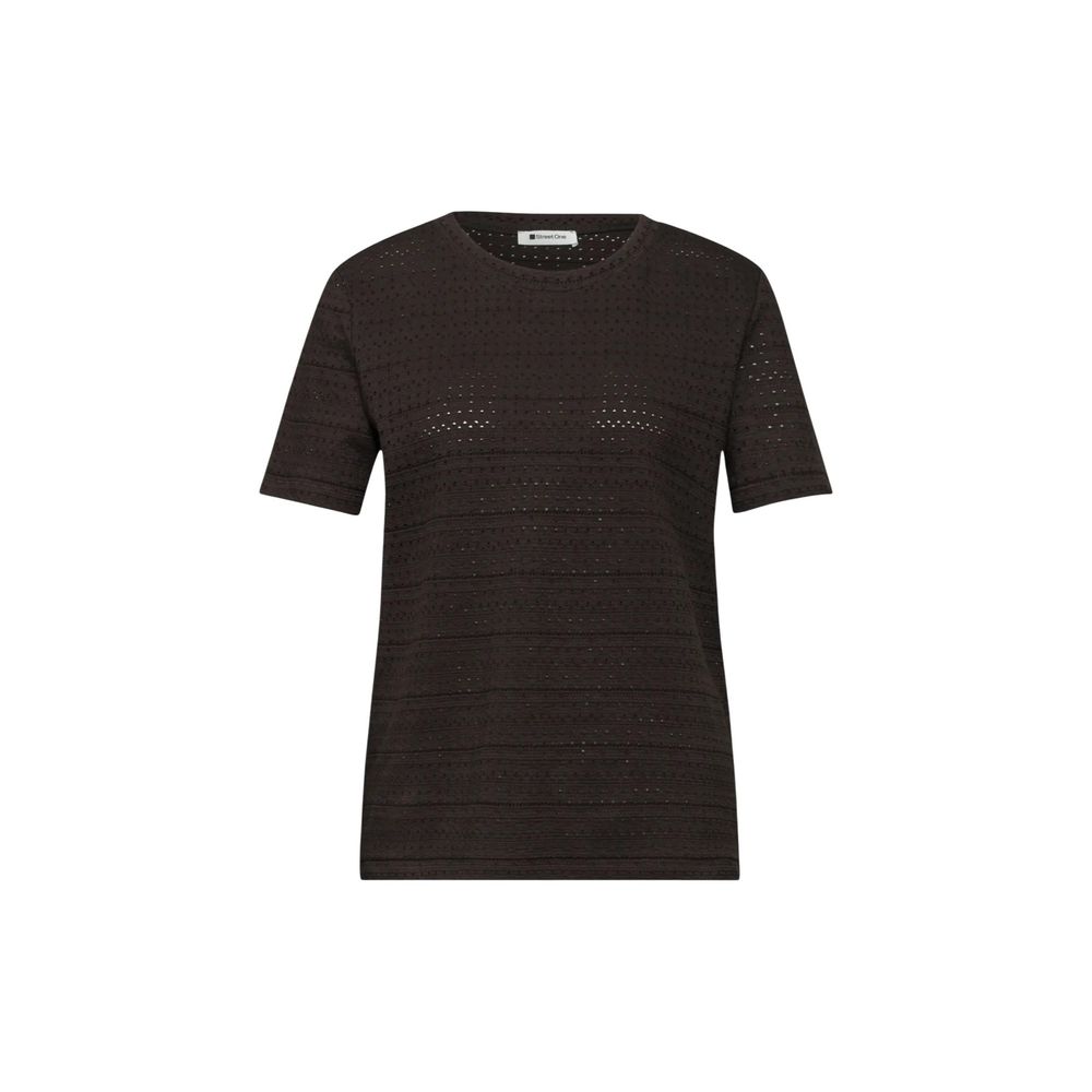 Brown Cotton T-Shirt - ventzia