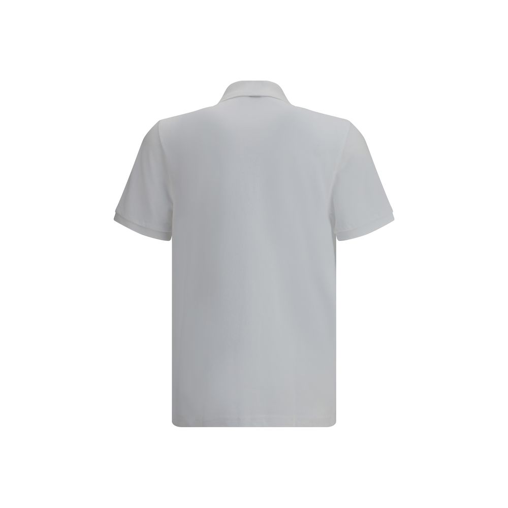 White Cotton Polo Shirt - ventzia