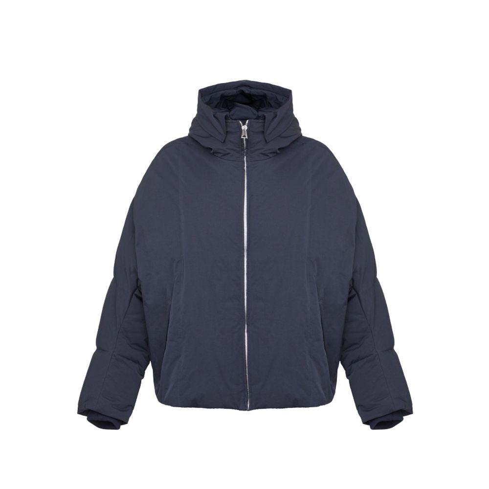 Blue Polyamide Shell Jacket - ventzia