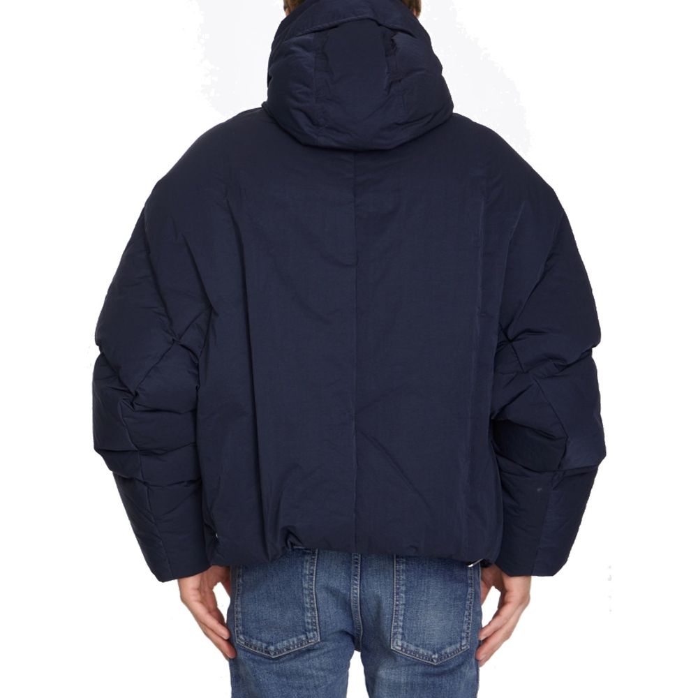 Blue Polyamide Shell Jacket - ventzia