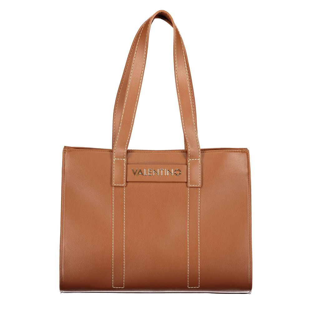 Brown Polyethylene Handbag - ventzia