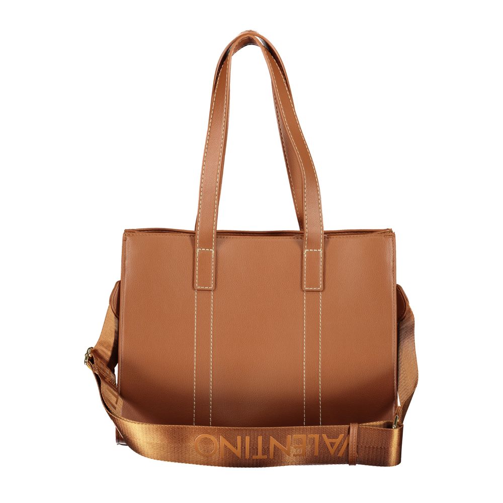 Brown Polyurethane Women's Bag