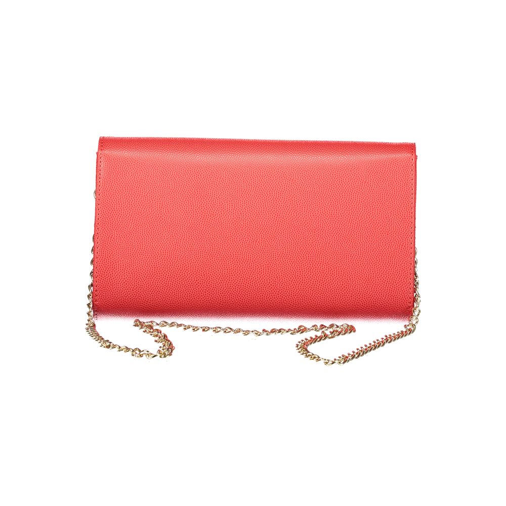 Red Polyurethane Women's Bag