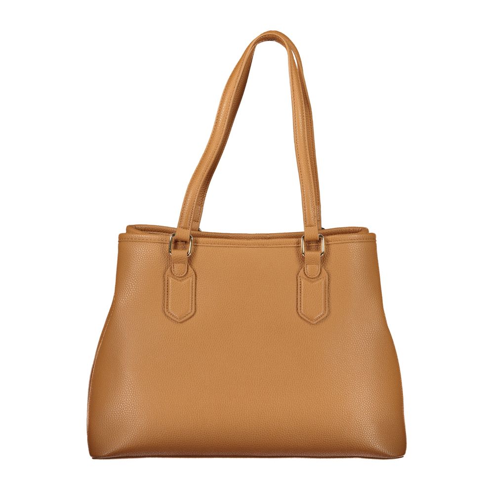 Brown Polyethylene Handbag - ventzia