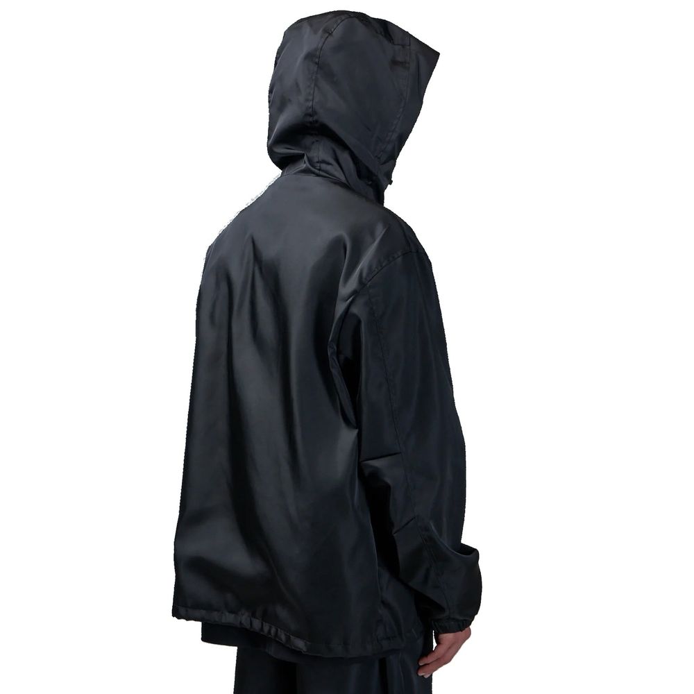 Black Nylon Shell Jacket - ventzia