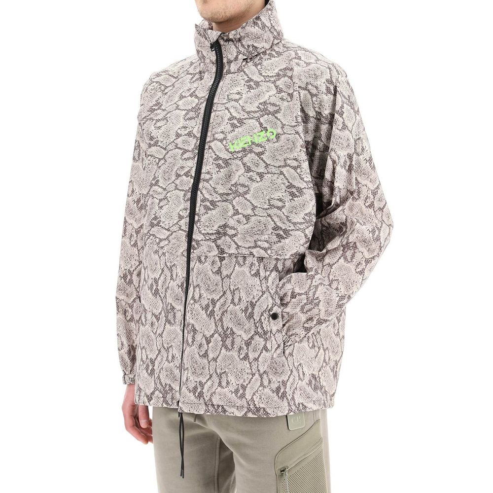 Beige Polyester Shell Jacket - ventzia