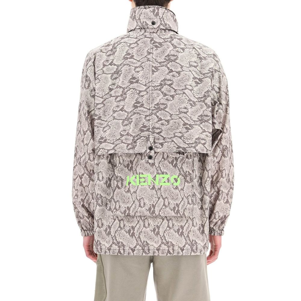 Beige Polyester Shell Jacket - ventzia