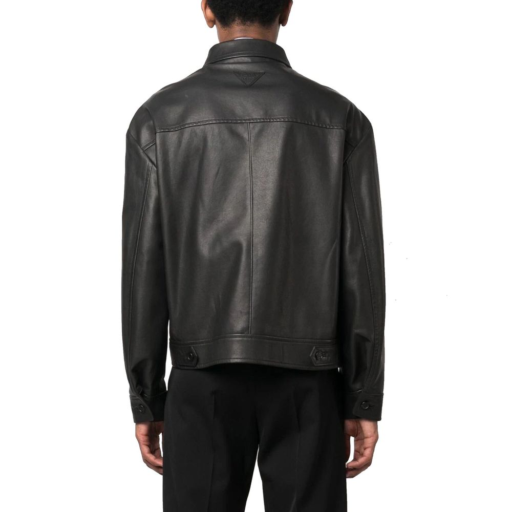 Black Leather Jacket - ventzia