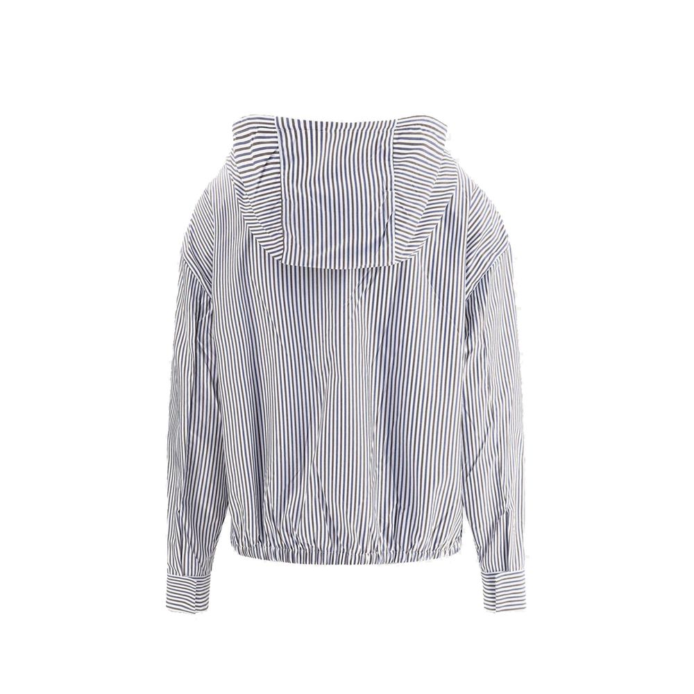 Blue Polyamide Bomber - ventzia