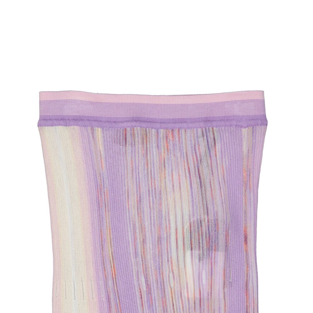 Purple Cotton Long Skirt