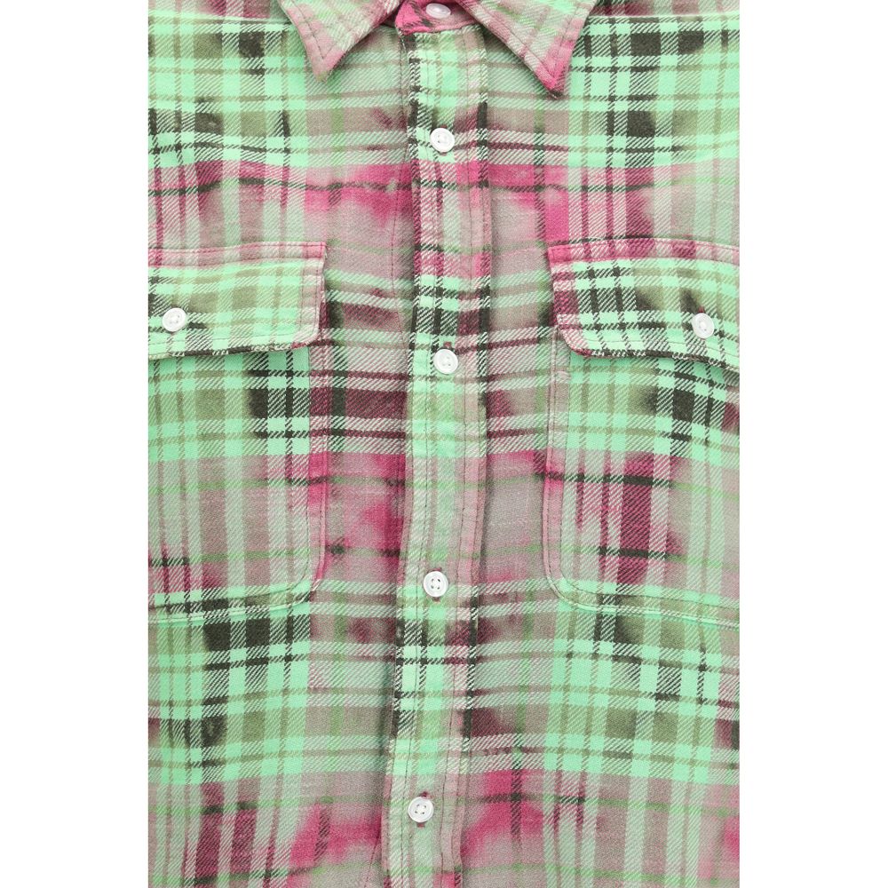 Bicolor Cotton Pattern Shirt