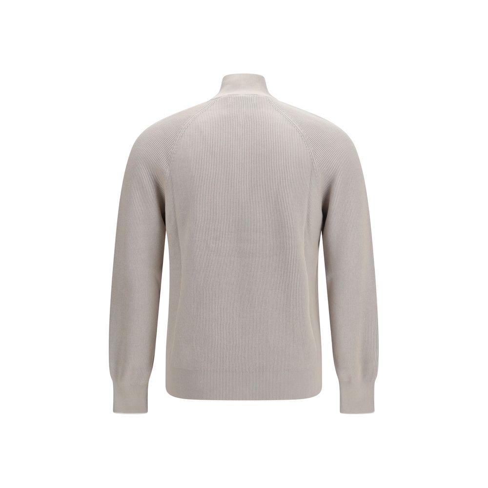 Beige Cotton Sweatshirt