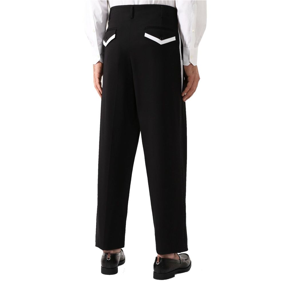 Black Cotton Pants