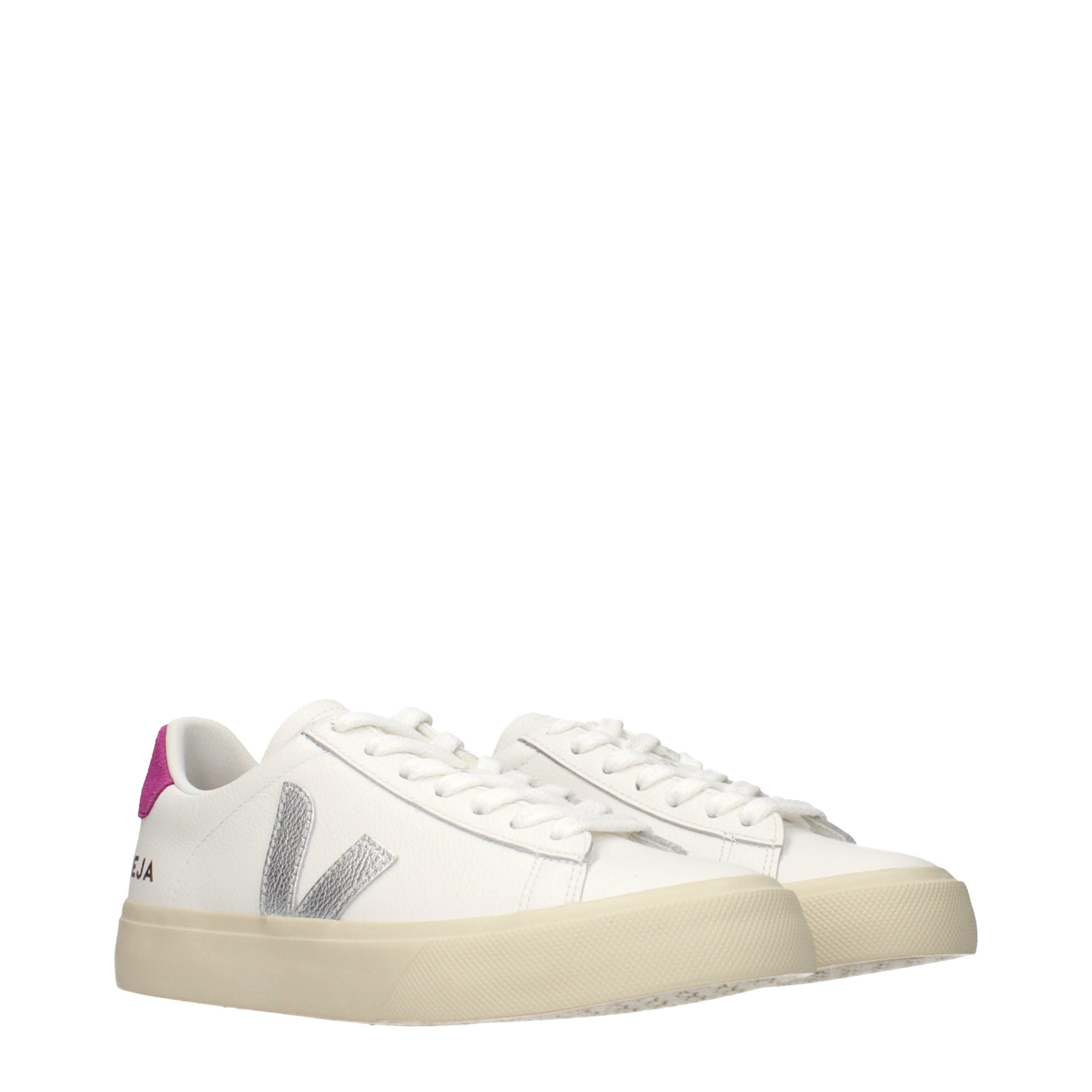 White Leather Low Top Sneakers