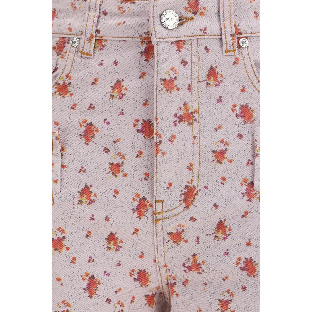 Multicolor Cotton Cropped Pants