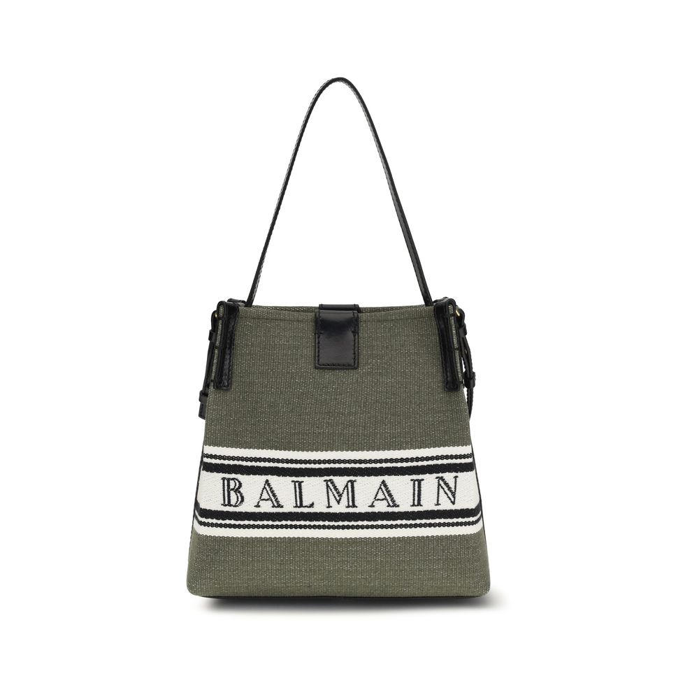Bicolor Cotton Backet Bag