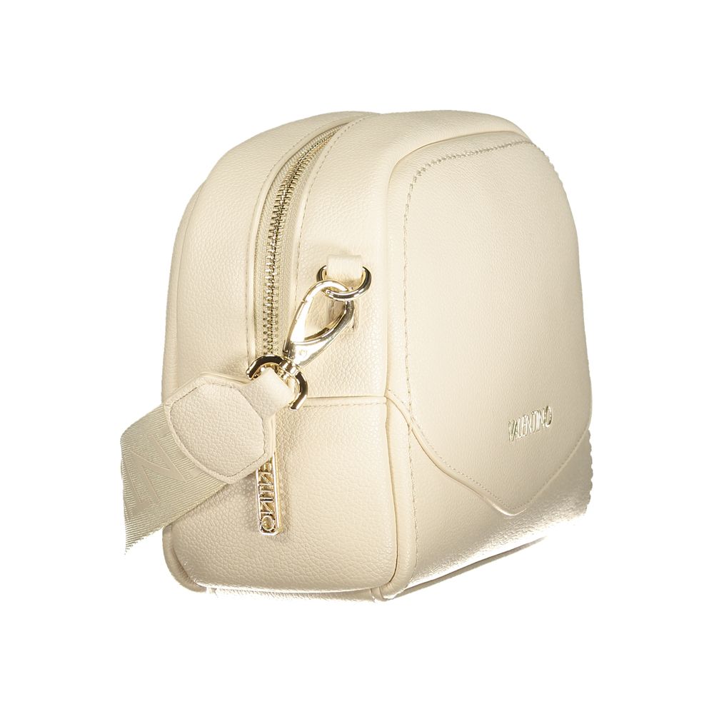 Beige Polyurethane Women's Bag